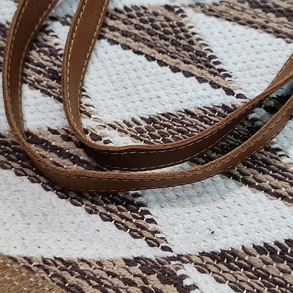 Myra Bag leather cotton geometric bag - Picture 3 of 9